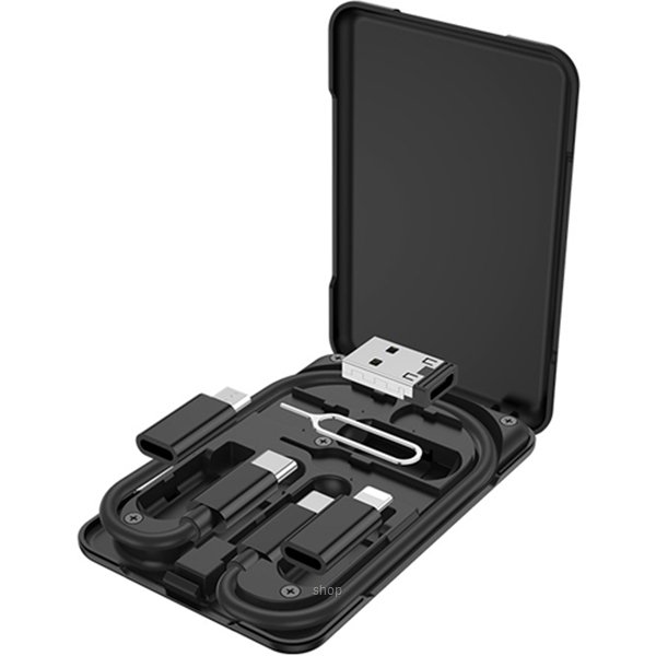 6 in 1 Treasure Charging Data Cable with Storage Case - U86