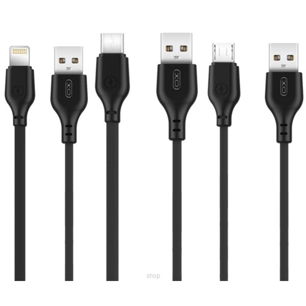 Cable for Lightning / Micro USB / USB-C 2.1A 5pcs